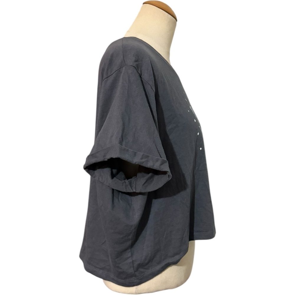 La Luna Dreamer World Tour Crop Shirt Gray XL - Picture 2 of 3